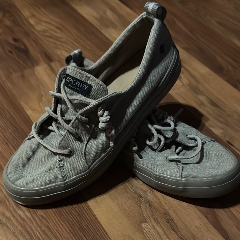Sperry Gray Canvas Sneakers